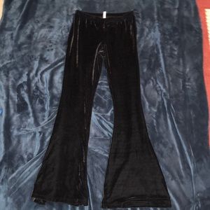 Velvet bell bottoms